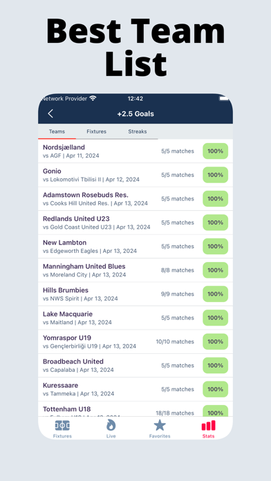 XFStats Extreme Football Stats Screenshot