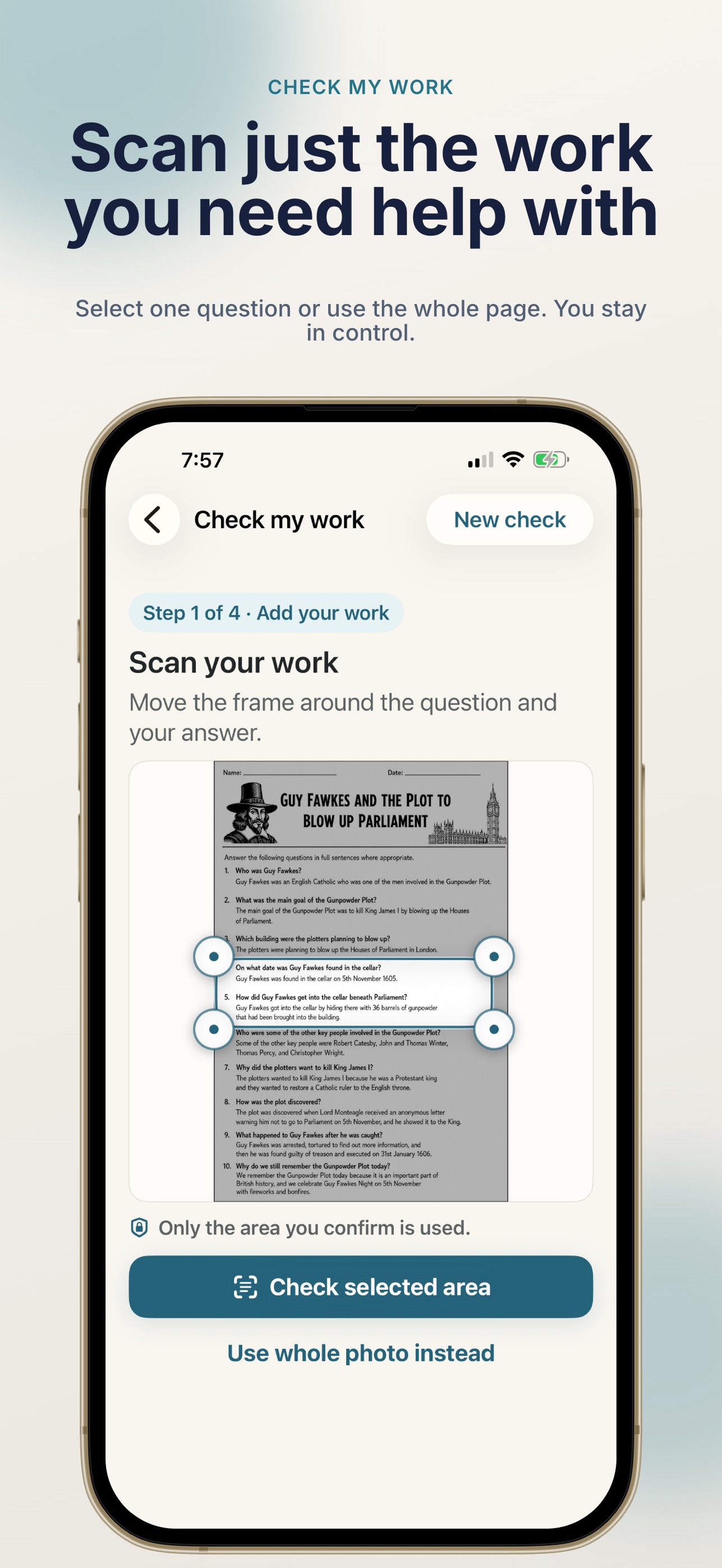 Screenshot 2 of Clareo: Homework Help