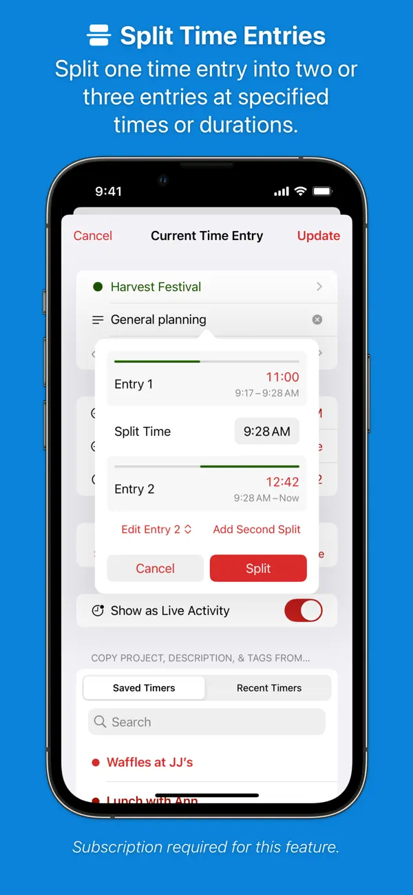 Timery for Toggl Screenshot 5