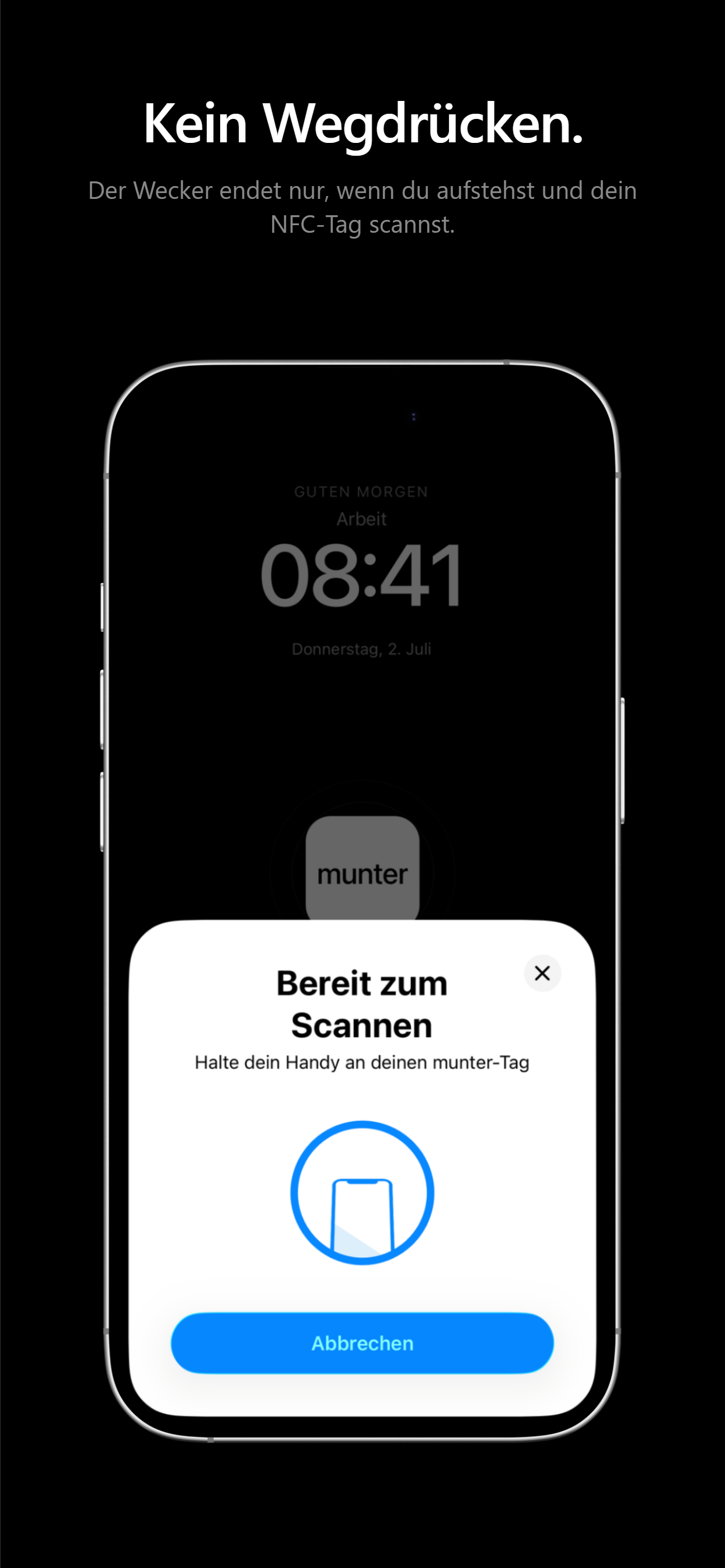 Munter: NFC-Wecker screenshot 2