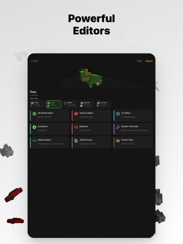 Addons Creator for Minecraft iPad screenshot