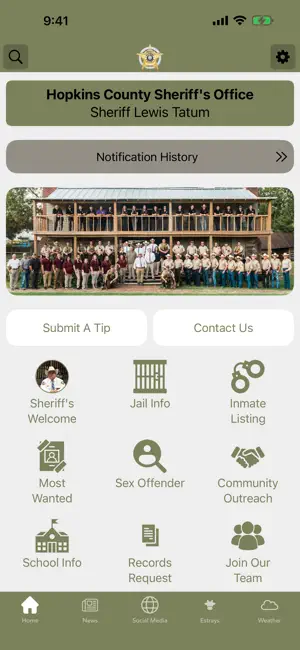 Hopkins County Sheriff TX screenshot 1