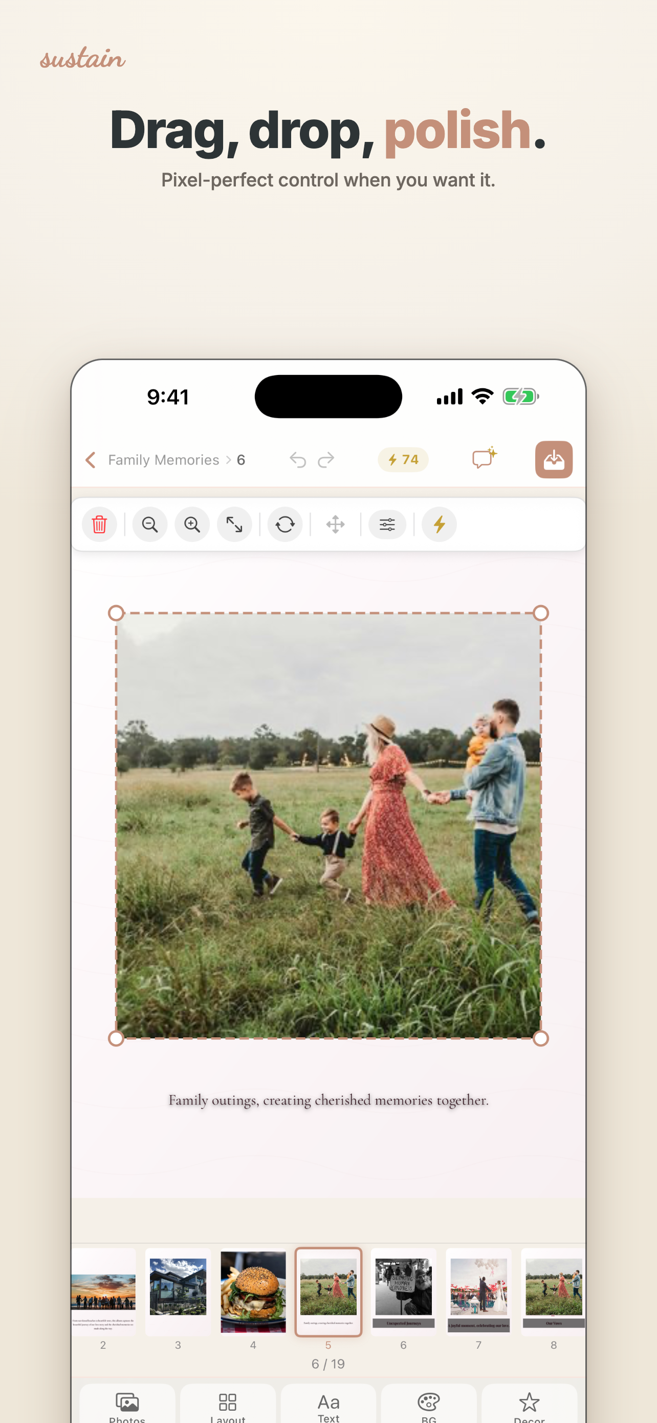 Sustain - AI Photo Album Maker screenshot 7