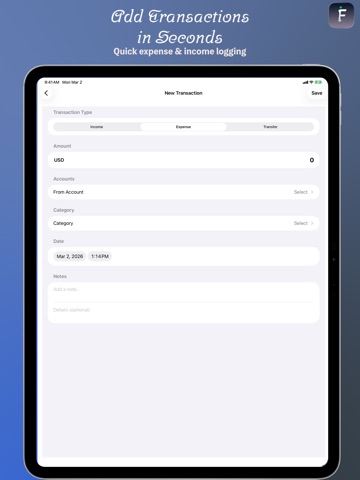 Finrup iPad screenshot