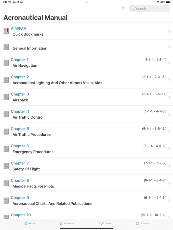 Screenshot #4 pour AIM Aeronautical Manual FAA US