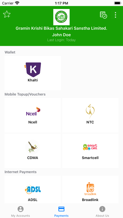 Gramin Krishi Smart Banking Screenshot