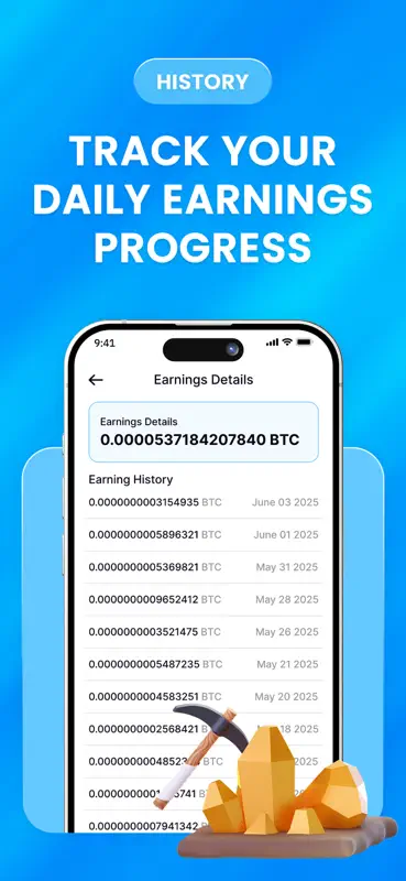 Giga Miner: Bitcoin Mining screenshot 7 of 7