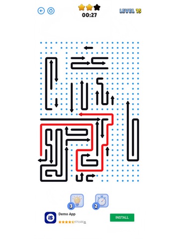 Arrow+ Escape Puzzle iPad screenshot