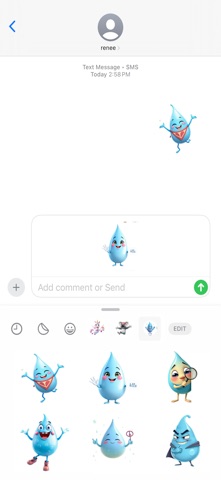 毛毛雨贴纸 screenshot