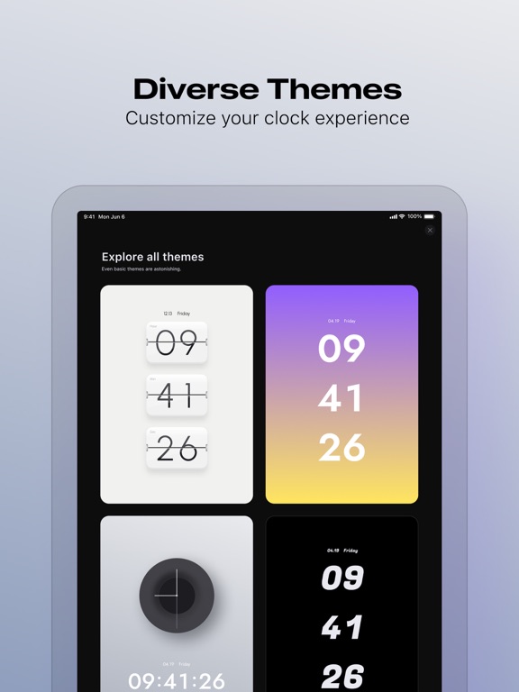 Hyde Clock iPad screenshot 1 - Lifestyle app