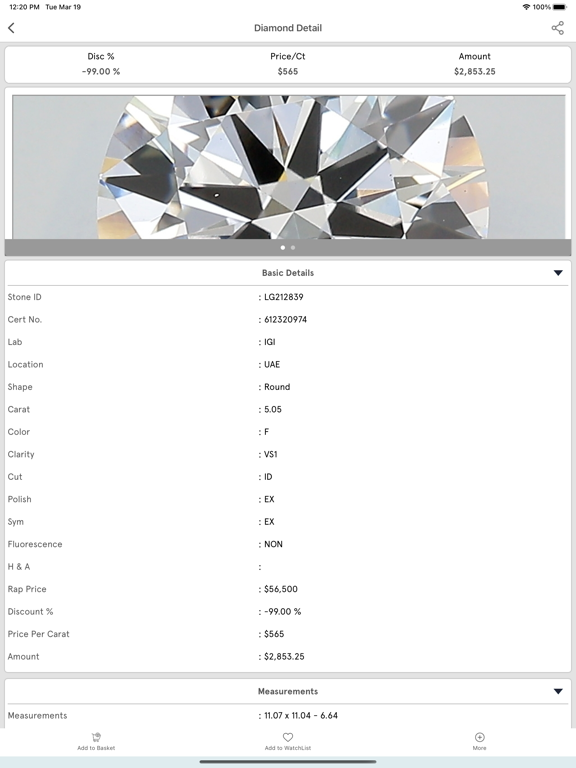 Lab Grown Solitaire iPad screenshot