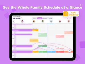 Cubbily:Shared Family Calendar iPad screenshot 1