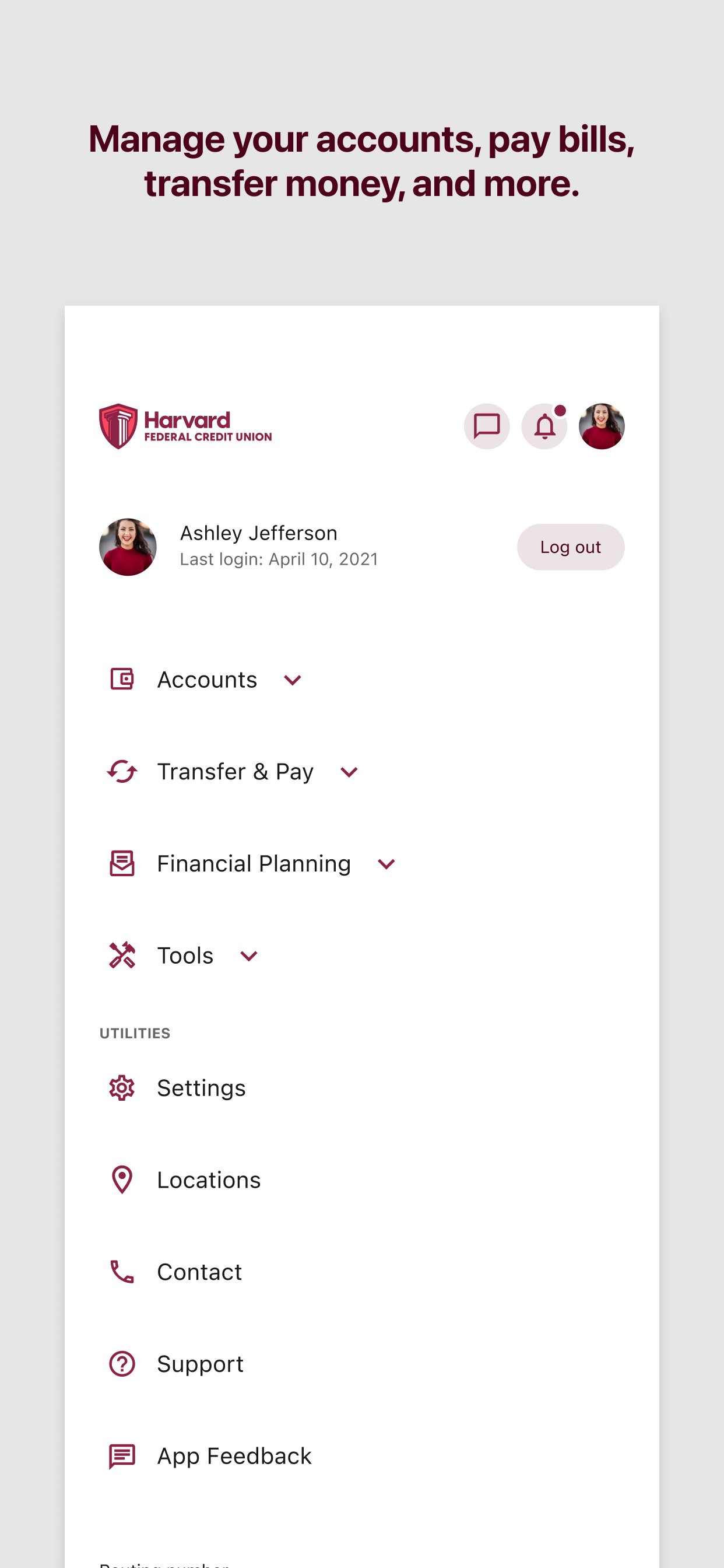 Harvard FCU Digital Banking