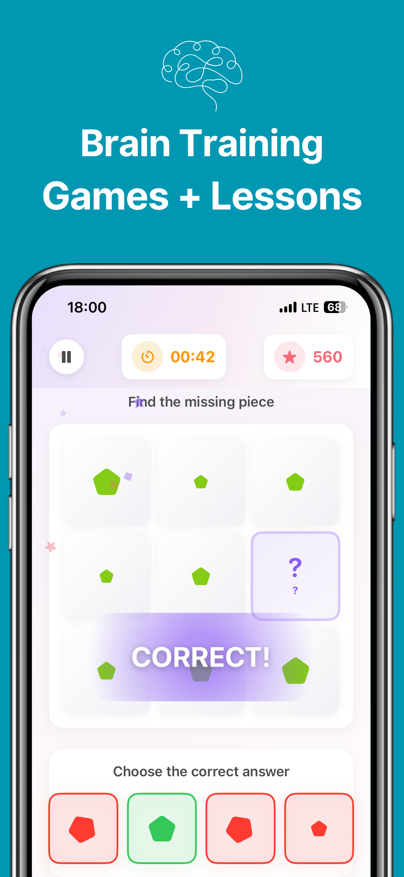 BrainFit Logic Puzzles & Focus