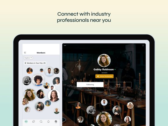 Hospitality Event Collective iPad screenshot 2 - Social Networking app