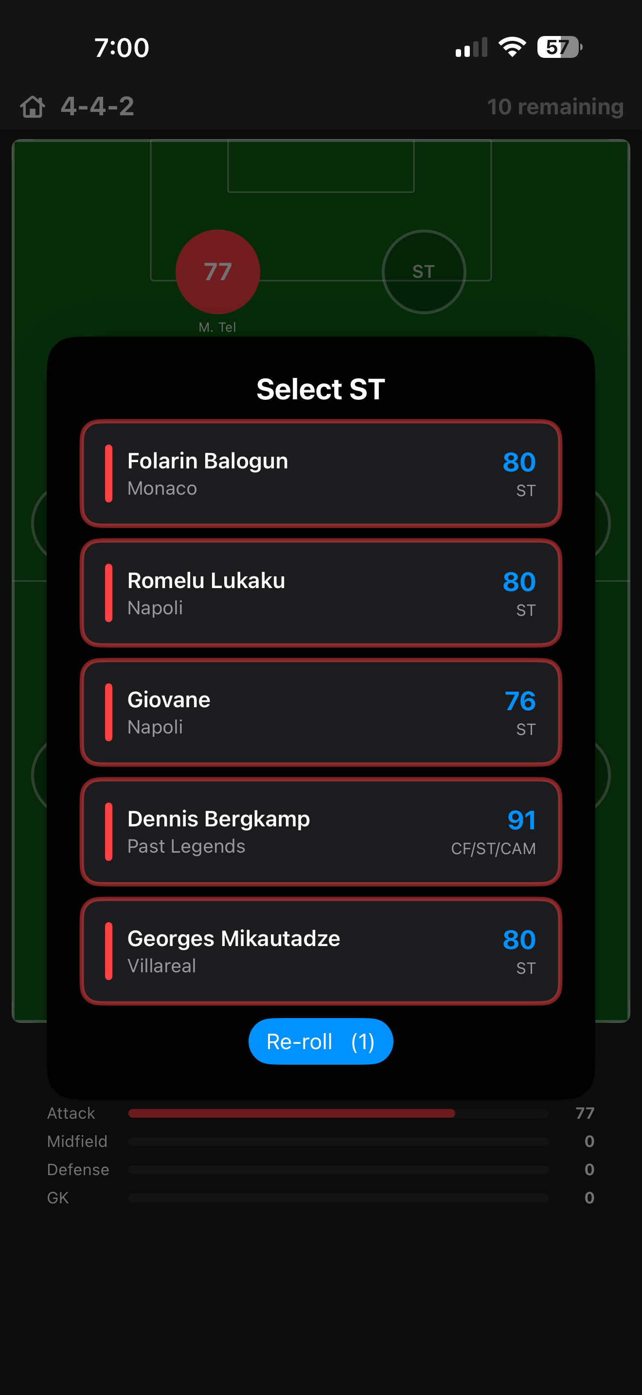 Draft It! - 38-0 Soccer Game screenshot 2