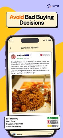 Parrot: Reviews. Unfiltered. Screenshot 1 of 7