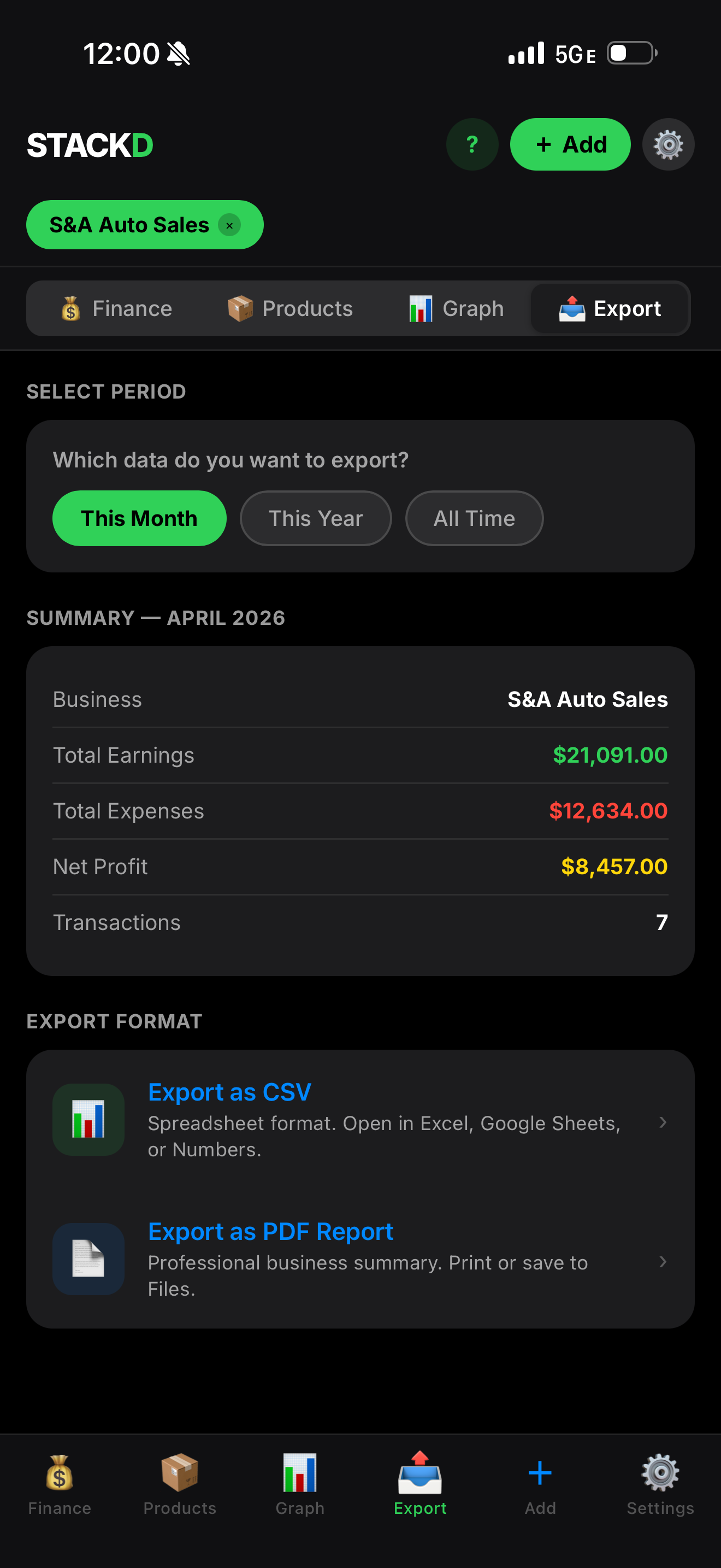 STACKD — Business Tracker