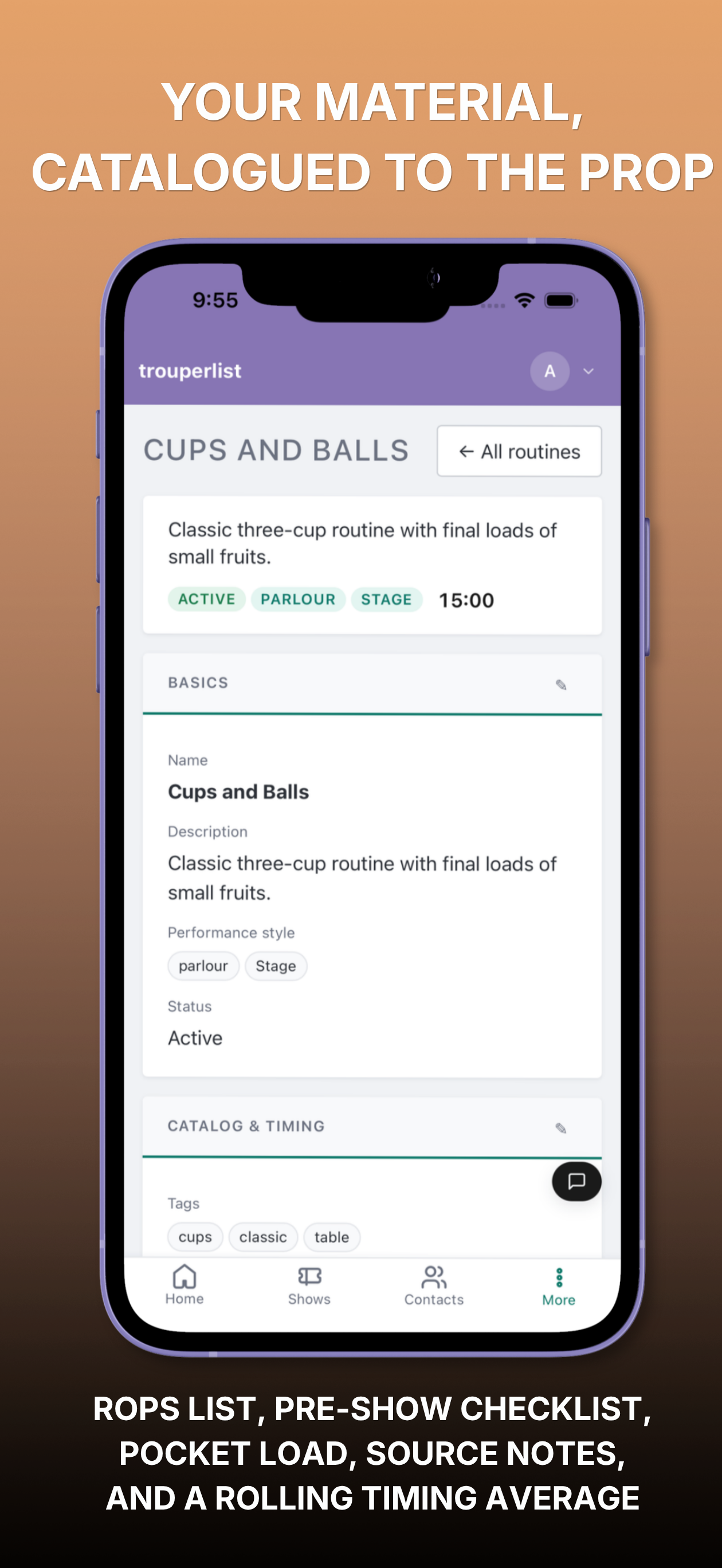 TrouperList screenshot 5