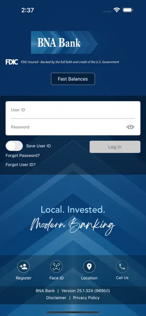 BNA Bank screenshot 2