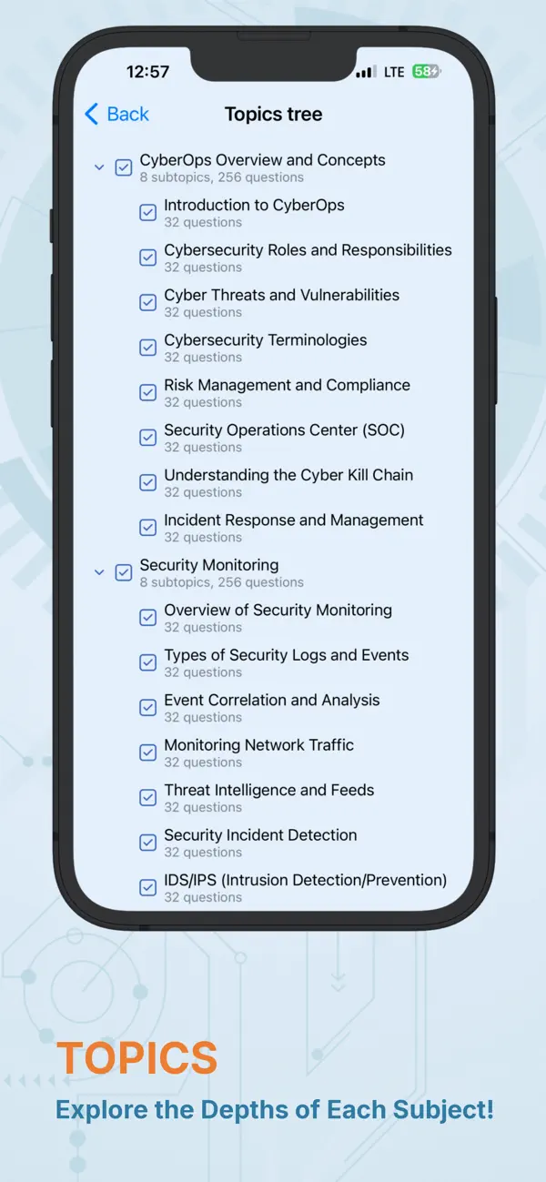 Screenshot #2 pour Learn CyberOps Test