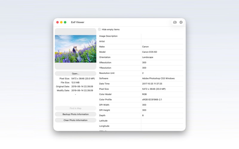 App screenshot