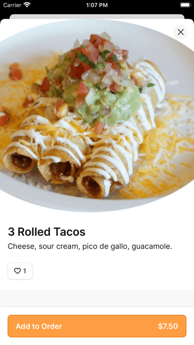 Fuego Mexican Kitchen iPhone screenshot 3 - Food & Drink app