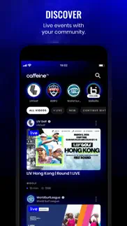 caffeine tv: watch live sports iphone screenshot 2