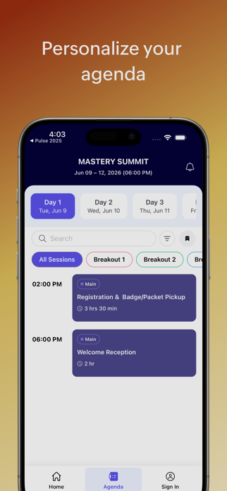 MASTERY SUMMIT Screenshot 2 of 3
