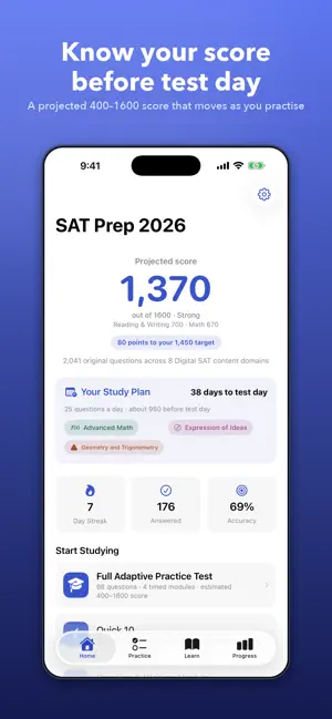SAT Prep 2026: Digital Test screenshot 1