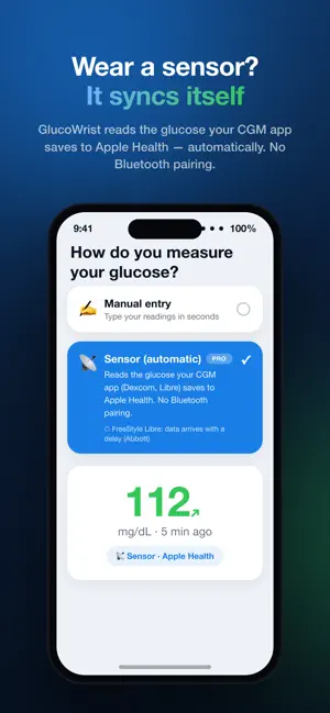 GlucoWrist - Glucose Tracker screenshot 2
