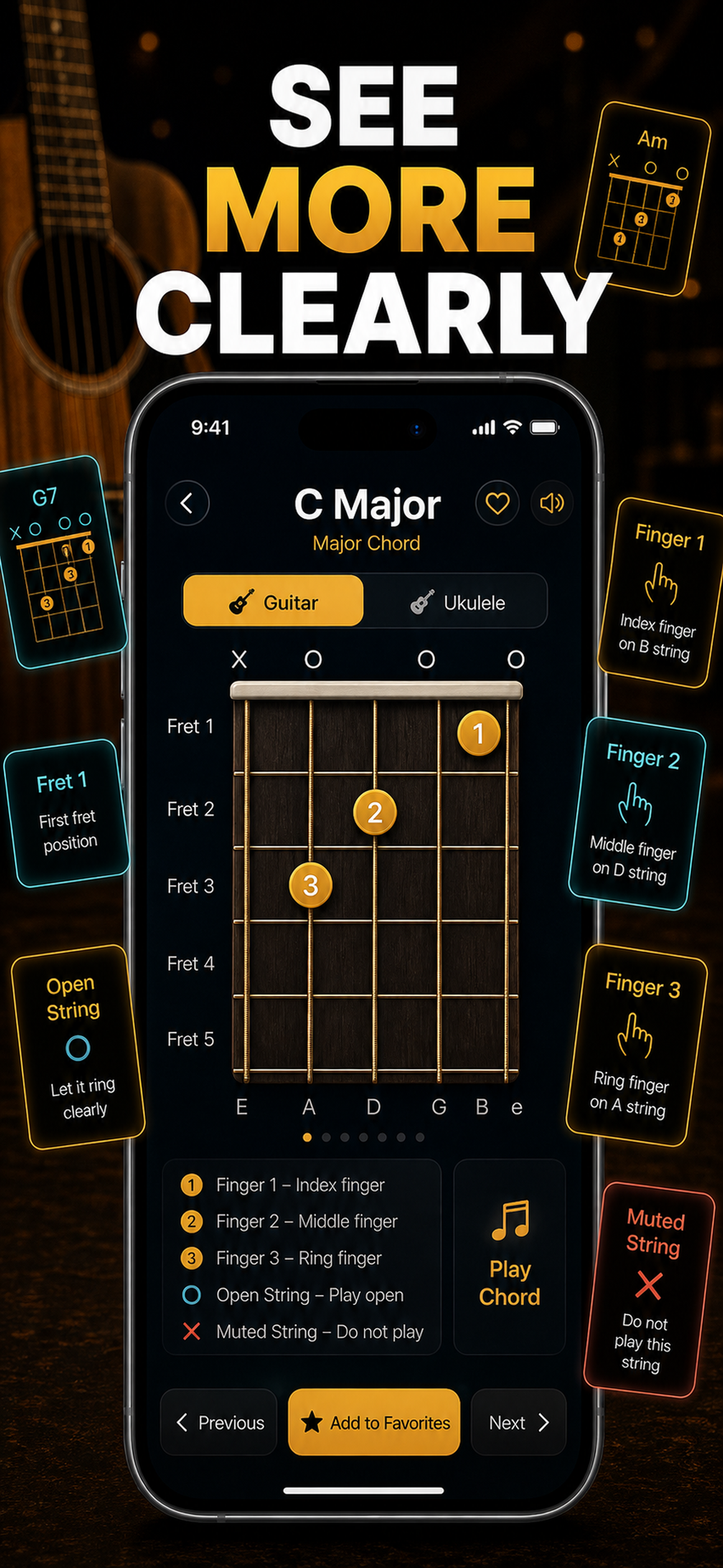 Guitar Chord Finder & Ukulele screenshot 5