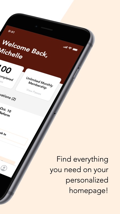 Page One Pilates App