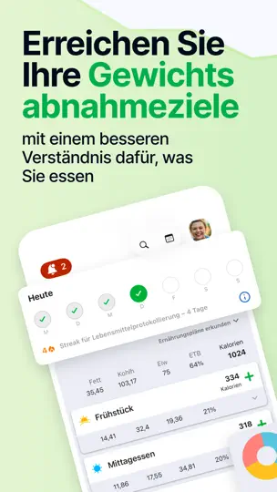 Screenshot von Kalorienzähler Von Fatsecret auf dem iPhone 1