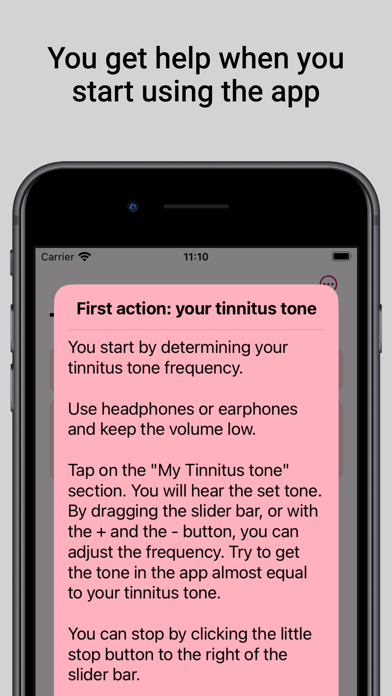 Tonal Tinnitus Therapy Screenshot