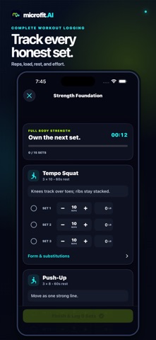 microfit.AI iPhone screenshot