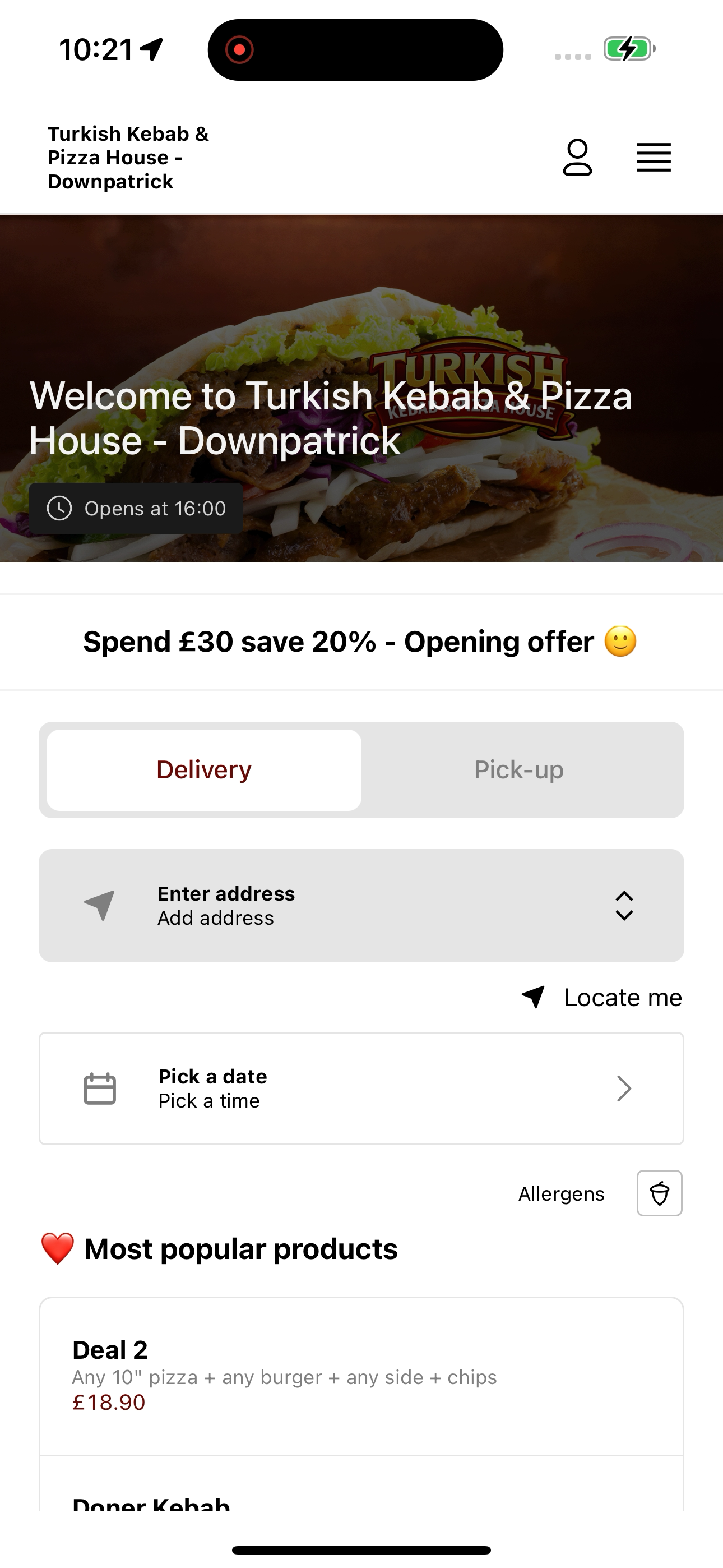 Turkish Kebab & Pizza House screenshot 6