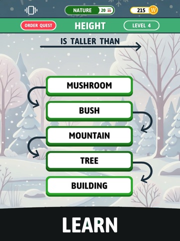 Word Order: Trivia Logic Fact iPad screenshot