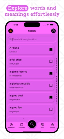 Norwegian Dictionary App screenshot