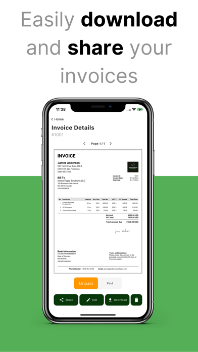 Ezinvoice - Easy Invoice Maker Screenshot