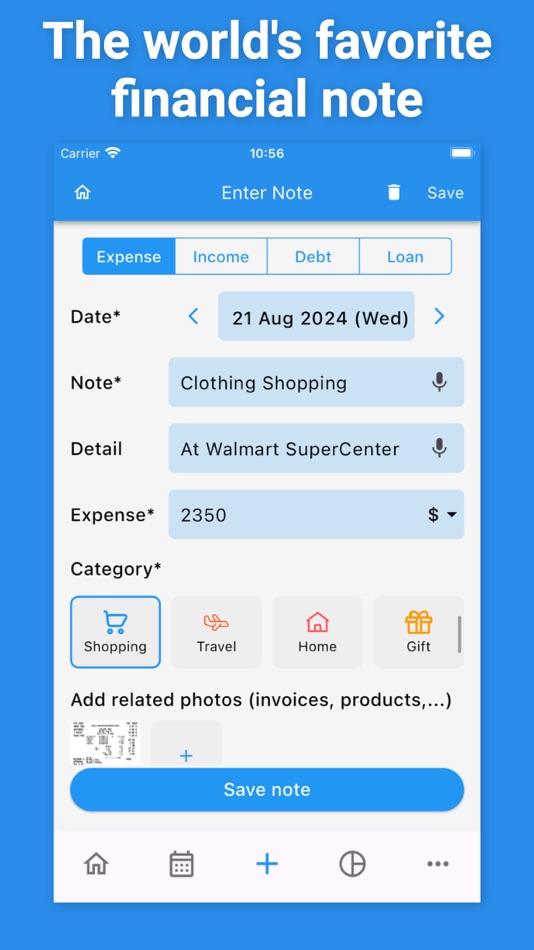 #1. Expense Tracker, Money Manager (iOS) 게시자: WondaPro Co., Ltd