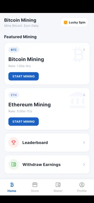Bitcoin Mining: BTC Miner screenshot 1