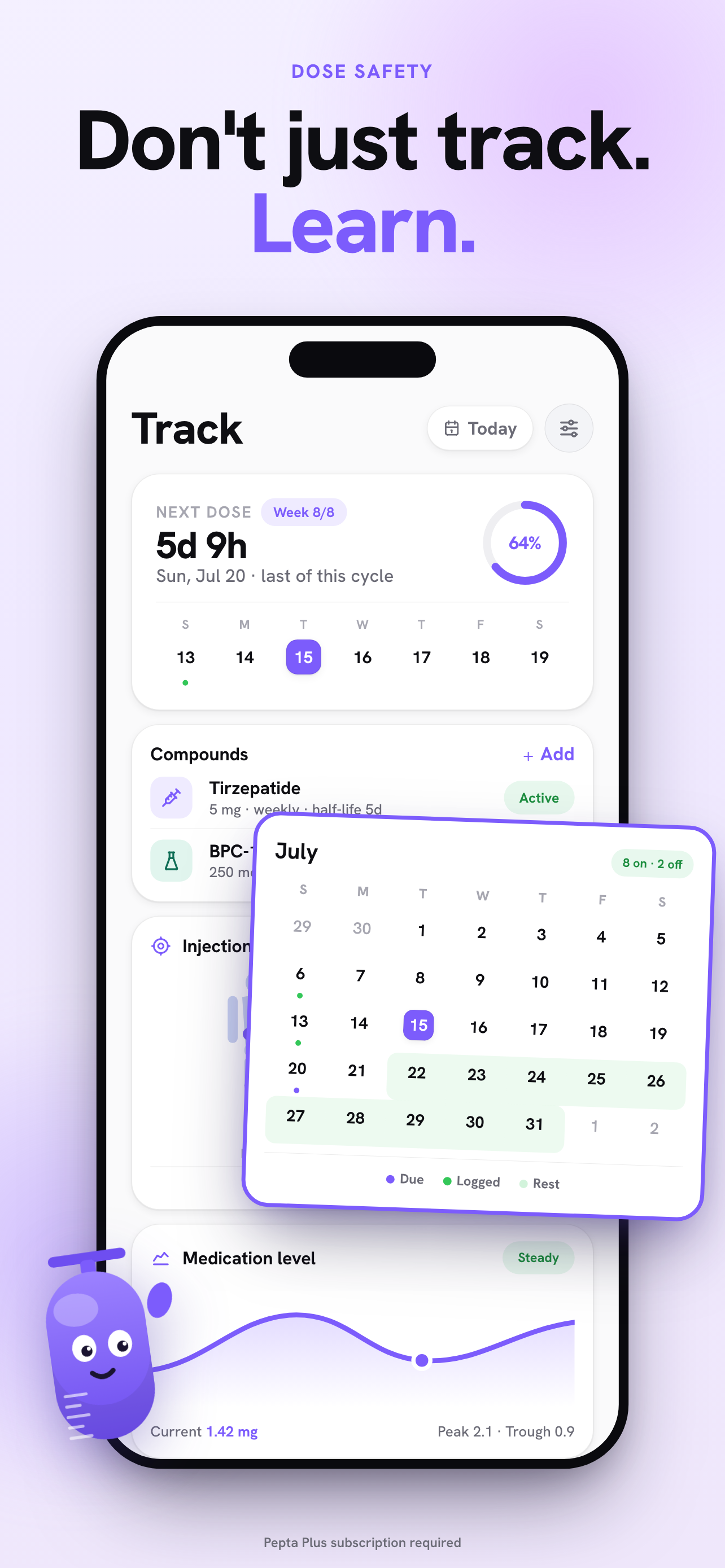 Pepta: Peptide GLP-1 Tracker screenshot 3