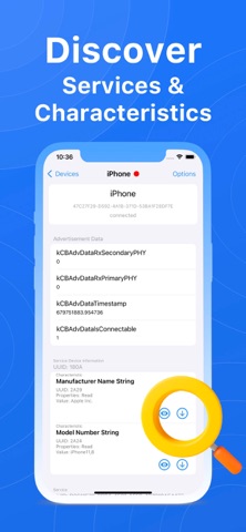 BlueTools Bluetooth Assistant iPhone screenshot