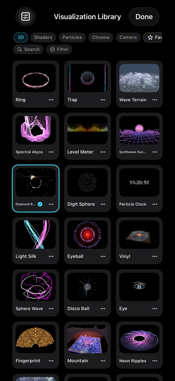 Screenshot #1 pour AudioVisualize Lumiere