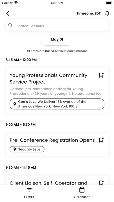 SHFM Conferences Screenshot
