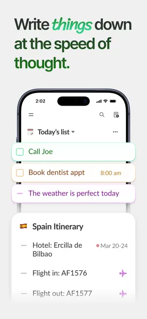 NewTwos: Quick Notes & Lists screenshot 1