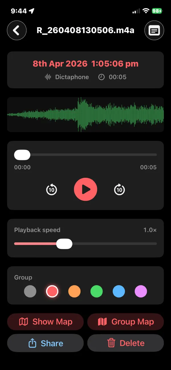Screenshot #2 pour Audio Recorder with Trigger