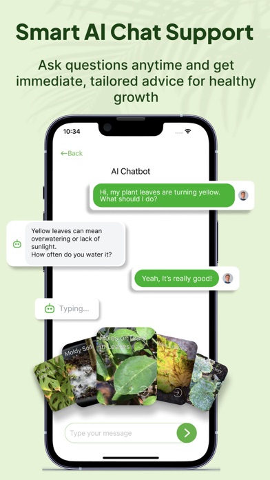 AI plant identifier plantcare iPhone screenshot