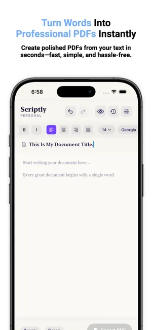 Text to PDF | Text document screenshot 2